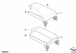 ที่เท้าแขนคอนโซลกลางรุ่นเฉพาะ, KA 335 diagram for BMW 3 Series E92 M3