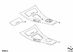 ชั้นเก็บของคอนโซลกลางรุ่นเฉพาะ, KA 335 diagram for BMW 3 Series E92 M3