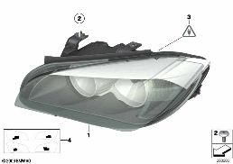 HEADLIGHT diagram for BMW X1 E84 20i