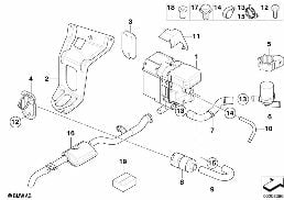 AUXILIARY HEATING diagram for BMW 5 Series E60 530xd