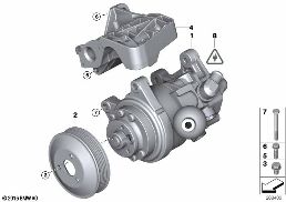 Čerp. posilovače řízení/adaptivní pohon diagram for BMW X6 E71 35dX