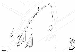 DOOR WINDOW LIFTING MECHANISM FRONT