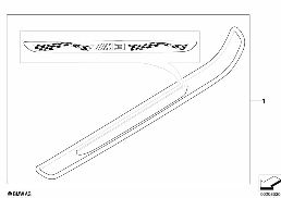 แผ่นปิดกรอบประตูรุ่นเฉพาะ, KA 335 diagram for BMW 3 Series E92 M3