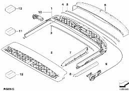 CONVERTIBLE TOP BOX, FRONT