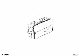 SAC pour top case diagram for BMW R 65, R 65 RT, R 80, R 80 RT (85-95) 65