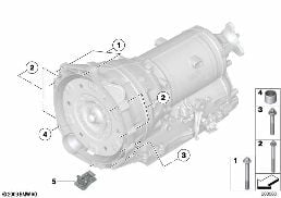 GEARBOX MOUNTING diagram for BMW 5 Series F10 LCI 535d