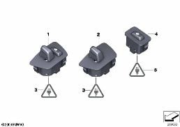 SWITCH, STEERING COLUMN ADJUST/HEATER diagram for BMW 7 Series F01 LCI 740dX
