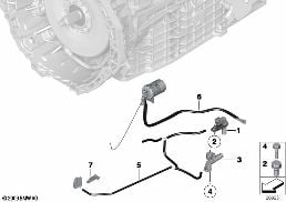 GA7AHSCD เซ็นเซอร์ / ชุดสายไฟ diagram for BMW X6 E72 Hybrid Hybrid X6