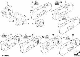 SEAT ADJUSTMENT SWITCH, FRONT diagram for BMW 6 Series E64 LCI 650i