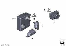 Commutateur de réglage siège avant diagram for BMW 5 Series F18 528Li