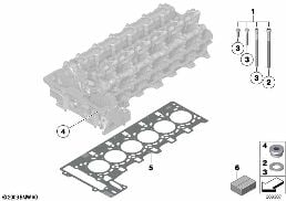 CYLINDER HEAD ATTACHED PARTS diagram for BMW 1 Series F21 M135i
