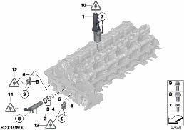 CYLINDER HEAD, ELECTR. ADD-ON PARTS