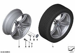 BMW LA WHEEL, M DOUBLE SPOKE 326 diagram for BMW Z4 E89 30i