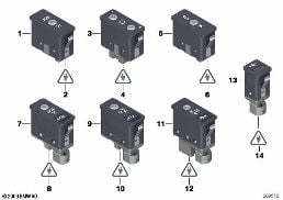 USB/AUX-IN SOCKET diagram for BMW 5 Series F10 550i