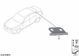 Čep zadního skla diagram for BMW 7 Series F03 750LiS