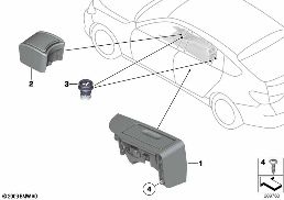 Εξοπλ.μεταγεν.τοποθέτησης σετ καπνιστών diagram for BMW 5 Series F07 GT 535iX