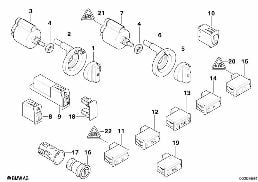 Interrupteurs divers/alume-cigares diagram for BMW 7 Series E38 750iLS