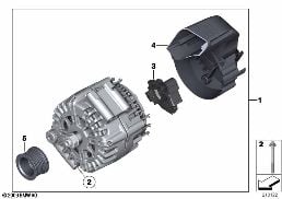 ALTERNATOR diagram for BMW Rolls-Royce Ghost RR21 Ghost