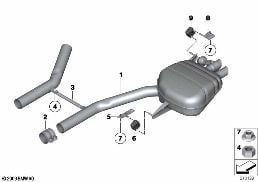 EXHAUST SYSTEM, REAR