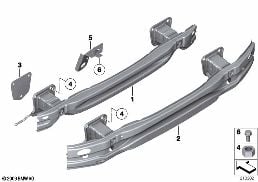 CARRIER, REAR diagram for BMW X1 E84 20i