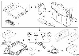 DVD-SYSTEM PORTABLE diagram for BMW 3 Series E90 318i