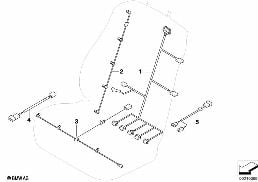 シート補助配線セット diagram for BMW X6 E71 30dX