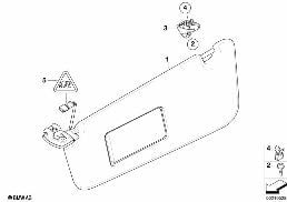 SUN VISORS diagram for BMW 5 Series E60 LCI 523Li