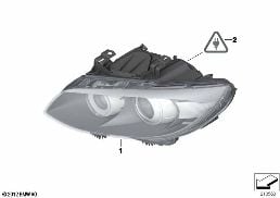 HEADLIGHT diagram for BMW 3 Series E93 LCI 320i