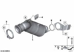 ENGINE-SIDE CATALYTIC CONVERTER