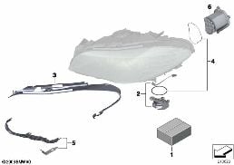 SINGLE COMPONENTS FOR HEADLIGHT