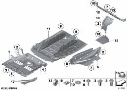 Výplň podlahy vozidla diagram for BMW Rolls-Royce Phantom RR1 Phantom