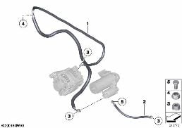 CABLE, STARTER diagram for BMW 3 Series E91 LCI 320d ed