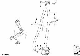 FRONT SAFETY BELT MOUNTING PARTS diagram for BMW 3 Series E90 LCI 320d