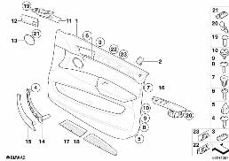 DOOR TRIM PANEL, FRONT diagram for BMW X6 E71 35iX