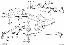 FRONT AXLE SUPPORT/WISHBONE