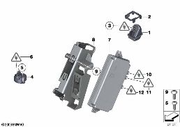 BACKUP CAMERA WITH TOP VIEW diagram for BMW X6 E71 35iX