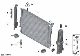 MOUNTING PARTS F RADIATOR