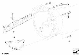 GEARBOX MOUNTING PARTS diagram for BMW 3 Series E90 320i
