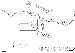 PARKING BRAKE/ACTUATOR diagram for BMW X6 E71 M