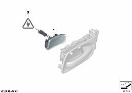 Eclairage poignée porte diagram for BMW Rolls-Royce Phantom RR11 Phantom