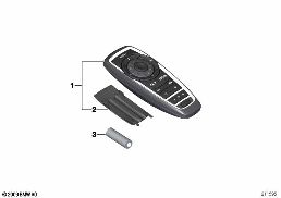 REMOTE CONTROL, REAR diagram for BMW 5 Series F10 LCI 520dX
