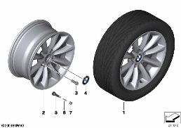 BMW LA WHEEL, STAR SPOKE 340 diagram for BMW 3 Series E90 LCI 320i