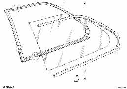SIDE WINDOW, FIXED POSITION