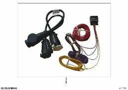 TWIN ELECTRICS, CARAVAN LEADS diagram for BMW 3 Series E46 318i