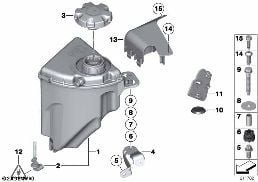 EXPANSION TANK diagram for BMW 6 Series F06 Gran Coupé LCI 640d