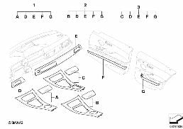 RETROFIT KIT, INTERIOR TRIM, ADHESIVE diagram for BMW 3 Series E90 318i