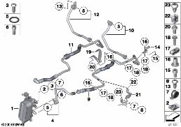 HEAT EXCH./TRANSMISSION OIL COOLER LINE