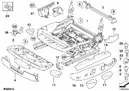 FRONT SEAT RAIL MECHANICAL/SINGLE PARTS
