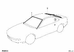 Ruiten aanbouwdelen diagram for BMW 8 Series E31 850Ci