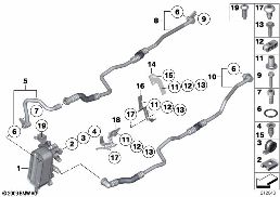 HEAT EXCH./TRANSMISSION OIL COOLER LINE